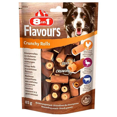 8in1 Flavours Crunchy Rolls Kıtır Köpek Ödülü 85 Gr 