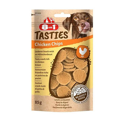 8in1 Tasties Chicken Chips Tavuk Cipsi Köpek Ödülü 85 Gr 