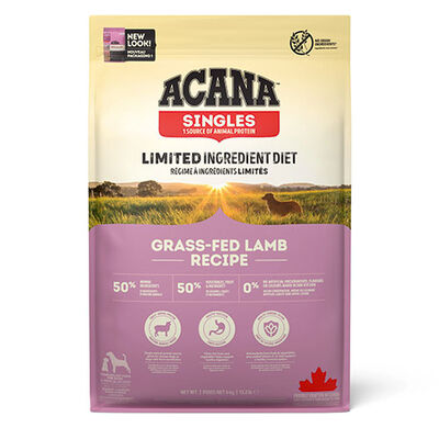Acana Singles Grass Fed Lamb Kuzulu Elmalı Tahılsız Köpek Maması Tüm Irk ve Yaşam Evreleri 6 Kg 
