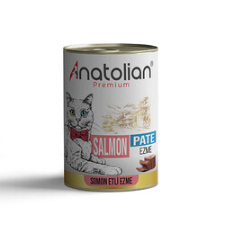 Anatolian - Anatolian Premium Somonlu Ezme Yetişkin Kedi Konservesi 6 Adet 400 Gr 