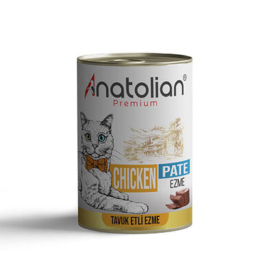 Anatolian Premium Tavuklu Ezme Yetişkin Kedi Konservesi 400 Gr 