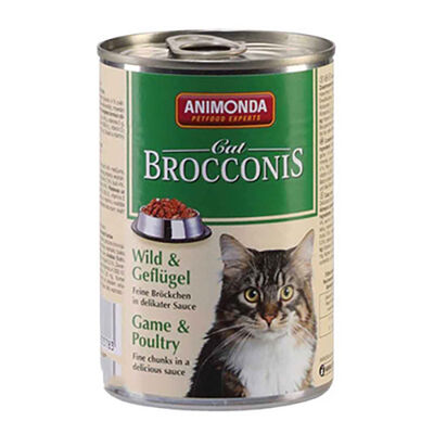 Animonda Brocconis Av Hayvanlı ve Kümes Hayvanlı Yetişkin Kedi Konservesi 400 Gr