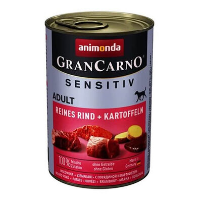 Animonda Gran Carno Sensitiv Sığırlı Patatesli Yetişkin Köpek Konservesi 6 Adet 400 Gr 