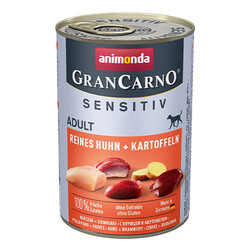 Animonda - Animonda Gran Carno Sensitive Tavuklu Patatesli Yetişkin Köpek Konservesi 6 Adet 400 Gr 