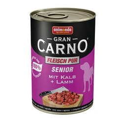 Animonda - Animonda GranCarno Senior Sığır Etli Kuzulu Yaşlı Köpek Konservesi 400 Gr 