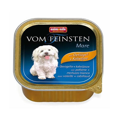 Animonda Vom Feinsten Kümes Hayvanlı ve Morina Balıklı Yetişkin Köpek Konservesi 150 Gr