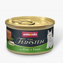 Animonda - Animonda Vom Feinsten Hindili ve Sülünlü Yetişkin Kedi Konservesi 85 Gr 