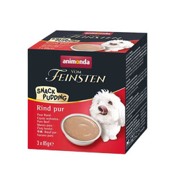 Animonda Vom Feinsten Snack Pudding Biftekli Yetişkin Köpek Pudingi 3x85 Gr - Thumbnail