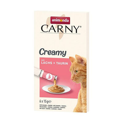 Animonda Vom Snack Carny Somonlu & Taurinli Kedi Kreması 6x15 Gr 