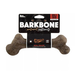 BarkBone - BarkBone Dinosaur Bacon Aromalı Bitmeyen Köpek Çiğneme Kemiği Küçük Boy 16,5 Cm 