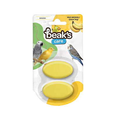 Beaks Muz Aromalı Kuş Gaga Taşı İkili 