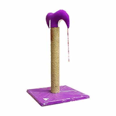Bedspet İnce Kedi Tırmalama Tahtası 50 Cm Mor 
