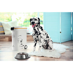 Beeztees Tekerlekli Özel Kapaklı Plastik Köpek Mama Saklama Kabı 54 Lt - Thumbnail