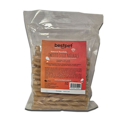BestPet Burgu Doğal Natural Kemik Çubuk Köpek Ödülü 350 Gr 