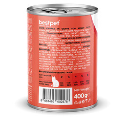 BestPet Parça Etli Kuzu Etli Yetişkin Kedi Konservesi 400 Gr - Thumbnail
