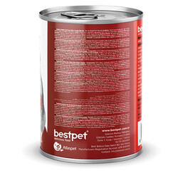 BestPet Parça Etli Sığrlı Etli Yetişkin Kedi Konservesi 6 Adet 400 Gr - Thumbnail