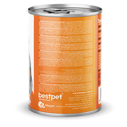 BestPet Parça Etli Somon Balıklı Yetişkin Kedi Konservesi 400 Gr - Thumbnail