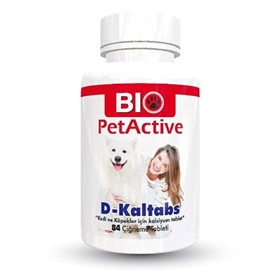Bio PetActive D-Kaltabs Kedi Ve Köpek Kalsiyum Tableti 126 Gr 