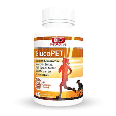 Bio PetActive Glucopet Kedi ve Köpek Eklem Güçlendirici Tablet 60 Adet 