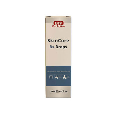 Bio PetActive Skin Core Bx Drops Kedi Köpekler için Tamamlayıcı Vitamin 30 Ml 