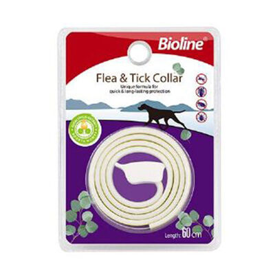 Bioline Okaliptus ve Limon Kokulu Bitkisel Köpek Pire Tasması 60 Cm 