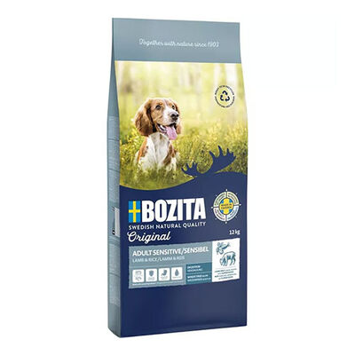 Bozita Original Kuzu Etli ve Pirinçli Hassas Sindirim Yetişkin Köpek Maması 12 kg 