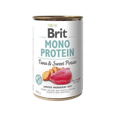 Brit Mono Protein Ton Balıklı ve Tatlı Patatesli Hassas Yetişkin Köpek Konservesi 400 Gr 