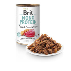 Brit Mono Protein Ton Balıklı ve Tatlı Patatesli Hassas Yetişkin Köpek Konservesi 400 Gr - Thumbnail