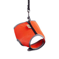 Cattie Havalı Dokuma Kedi Göğüs ve Gezdirme Tasması Large Turuncu 1,5x-30-40 Cm - Thumbnail