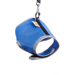 Cattie Havalı Dokuma Kedi Göğüs ve Gezdirme Tasması Small Royal Mavi 1x20-30 Cm - Thumbnail