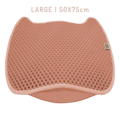 Cattie Pembe Kum Toplayıcı Fonksiyonel Kedi Tuvalet Paspası 50 x 75 cm 