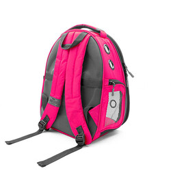 Cattie Pembe Şeffaf Astronot Kedi Taşıma Sırt Çantası 25 x 30 x 40 cm - Thumbnail
