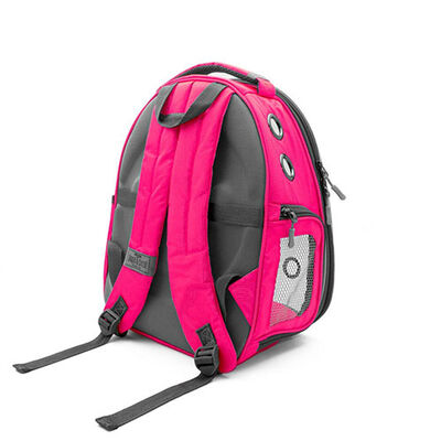 Cattie Pembe Şeffaf Astronot Kedi Taşıma Sırt Çantası 25 x 30 x 40 cm 