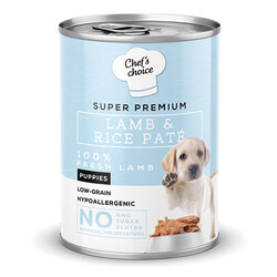 Chefs Choice - Chefs Choice Pate Lamb Puppy Kuzulu Düşük Tahıllı Yavru Köpek Konservesi 400 Gr 