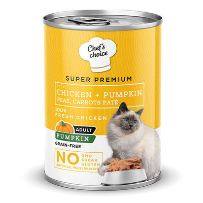 Chefs Choice Pumpkin Pate Chicken Tavuklu Balkabaklı Tahılsız Ezme Yetişkin Kedi Konservesi 24 Adet 400 Gr 