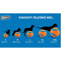 Chuckit! Tenis Topu Köpek Oyuncağı 2'li Extra Large 9 Cm - Thumbnail