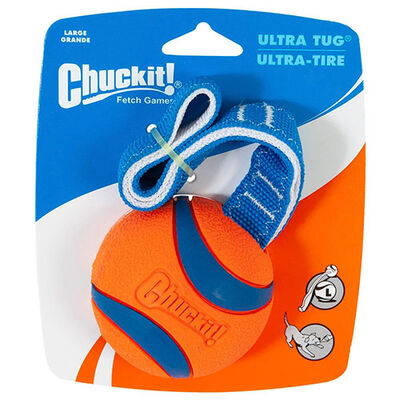 Chuckit! Ultra Duo Tug Dayanıklı Çekiştirme Köpek Oyun Topu Büyük Boy 7,6 Cm 
