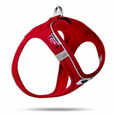 Curli Magnetic Vest Köpek Göğüs Tasması Air-Mesh Red Medium 