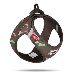 Curli - Curli Vest Harness Köpek Göğüs Tasması Kamuflaj Small 38,3x43,3 Cm 