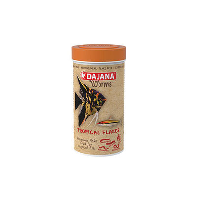 Dajana Worms Tropical Flakes Akvaryum Balık Yemi 250 Ml 45 Gr 