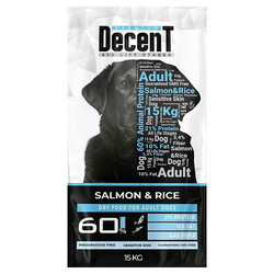 Decent - Decent Premium Somonlu Yetişkin Köpek Maması 15 Kg 