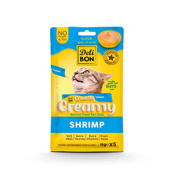 Delibon - Delibon Karidesli Krem Kedi Ödül Maması 5 x 15 g 