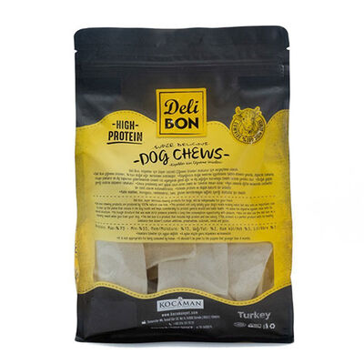 Delibon Kurutulmuş Beyaz Deri Cips Köpek Ödül Maması 400 g 