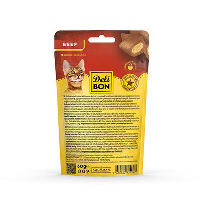 Delibon Sığır Etli Bisküvi Kedi Ödül Maması 60 g 