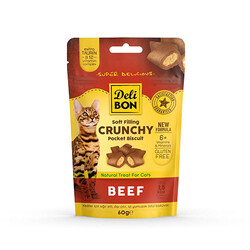 Delibon - Delibon Sığır Etli Bisküvi Kedi Ödül Maması 60 g 
