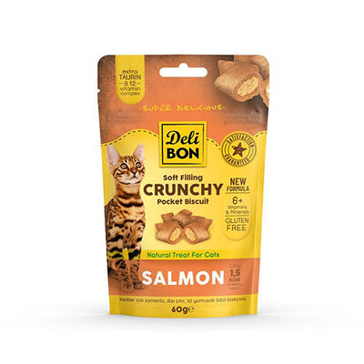 Delibon Somonlu Bisküvi Kedi Ödül Maması 60 g 