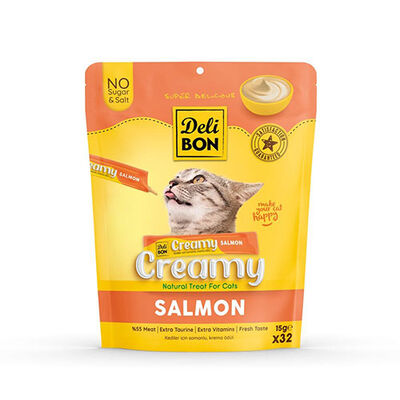 Delibon Somonlu Krem Kedi Ödül Maması 32 x 15 g 