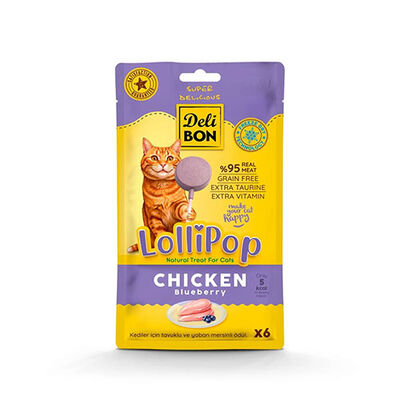 Delibon Tavuklu Lolipop Kedi Ödül Maması 6'lı 