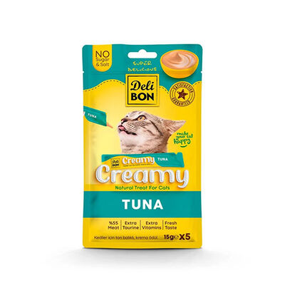 Delibon Ton Balıklı Krem Kedi Ödül Maması 5 x 15 g 