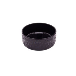 Design - Design Seramik Köpek Mama ve Su Kabı Lacivert 12 Cm 250 Ml 